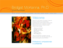Tablet Screenshot of drbridgetmckennaphd.com
